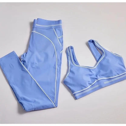 Fashionable Sports Suit Pilates Tight Sports Pants Yoga High-Waisted Stretch Fitness Pants Set 2025 High-Quality Fabric