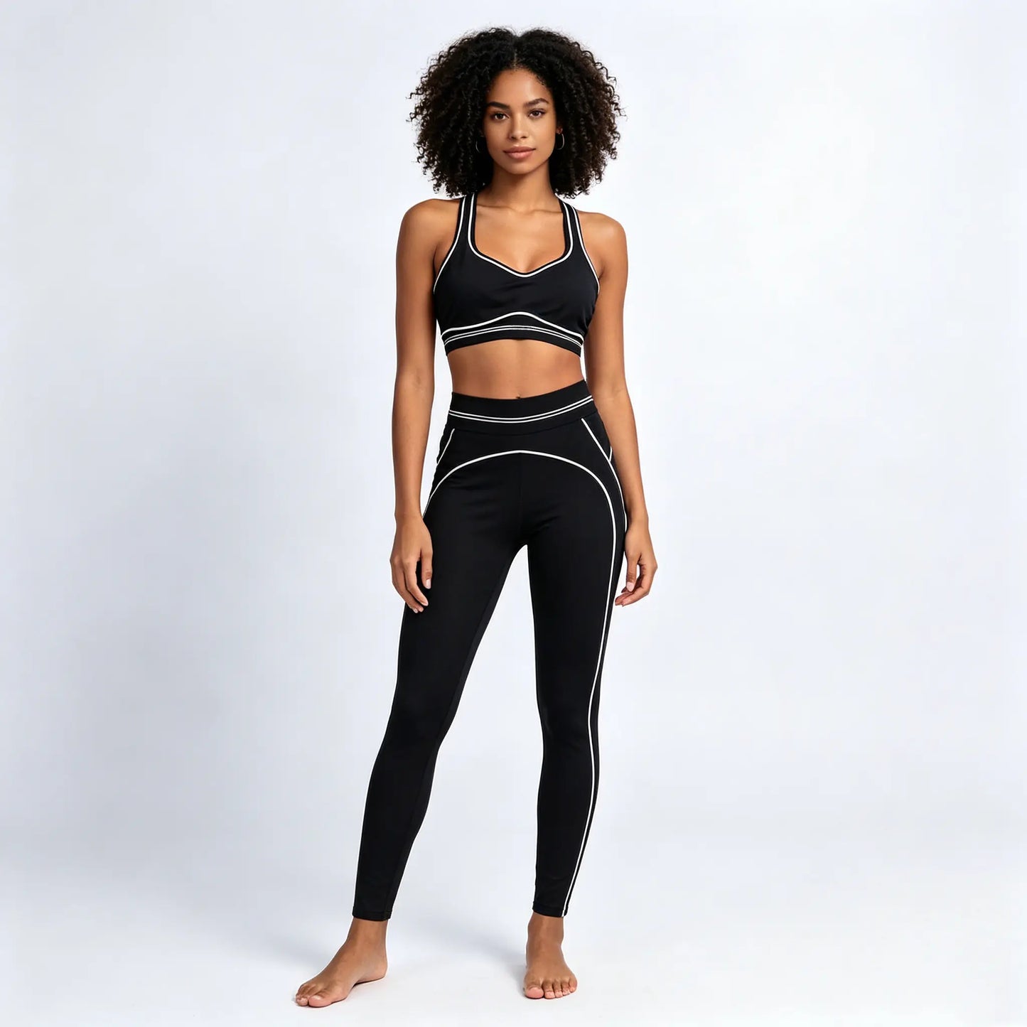 Fashionable Sports Suit Pilates Tight Sports Pants Yoga High-Waisted Stretch Fitness Pants Set 2025 High-Quality Fabric