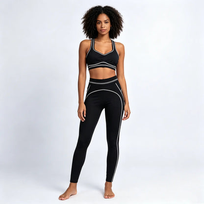 Fashionable Sports Suit Pilates Tight Sports Pants Yoga High-Waisted Stretch Fitness Pants Set 2025 High-Quality Fabric