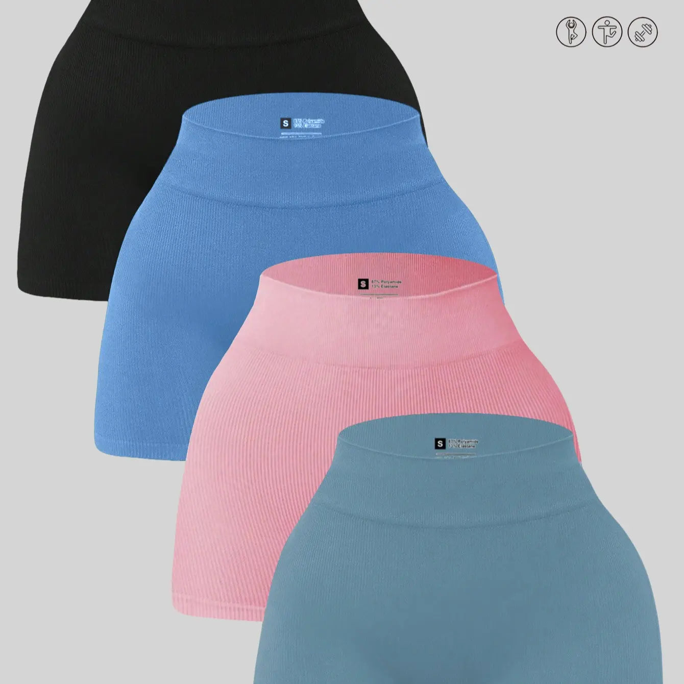 YMZFIT Ultra-Thin Seamless Yoga Shorts — Breathable, Semi-Sheer Activewear for Running, Yoga, and Gym Training
