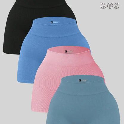 YMZFIT Ultra-Thin Seamless Yoga Shorts — Breathable, Semi-Sheer Activewear for Running, Yoga, and Gym Training