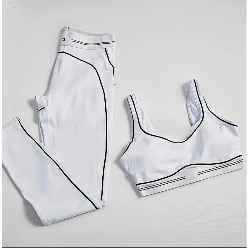 Fashionable Sports Suit Pilates Tight Sports Pants Yoga High-Waisted Stretch Fitness Pants Set 2025 High-Quality Fabric