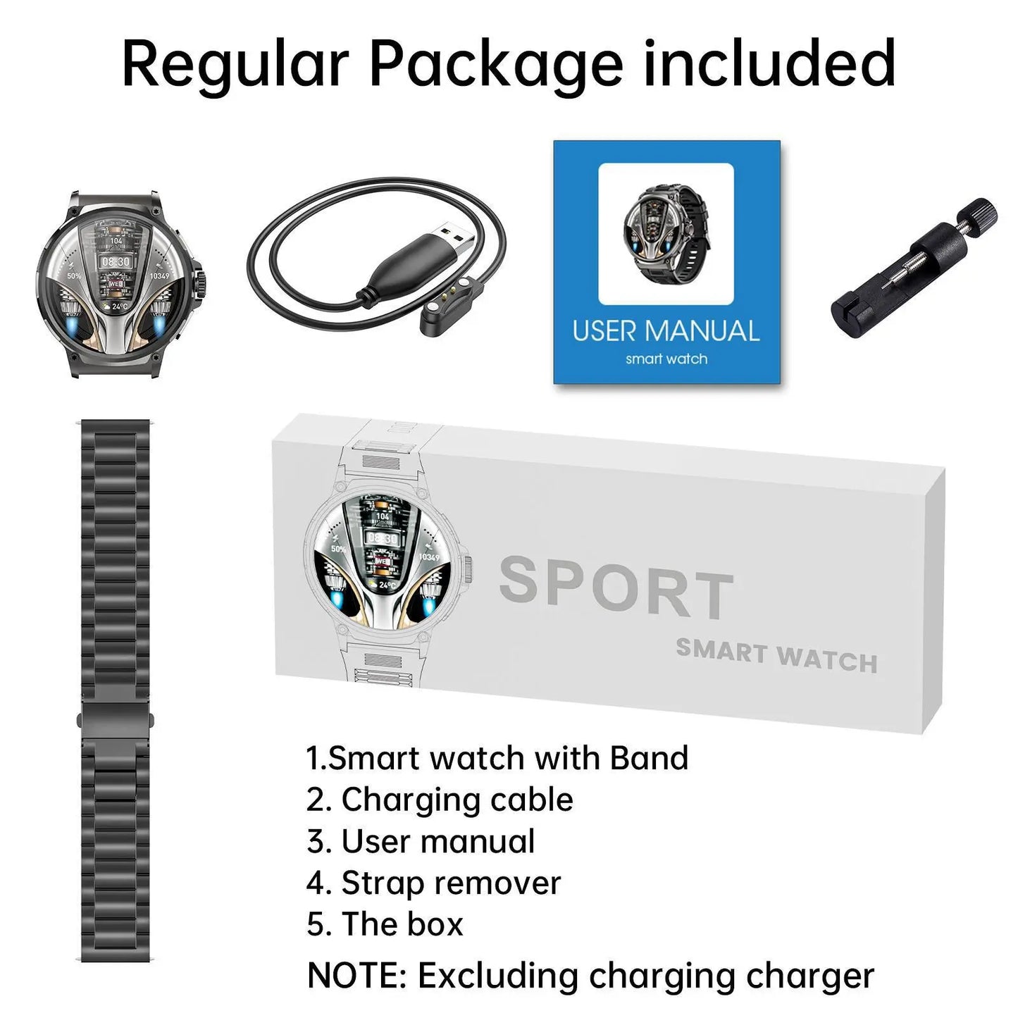 Multifunctional Smart Watch, Smartwatch with Calls, Fashion Digital Watch with Answer/Make Calls & 100+ Sport Modes, Waterproof Sports Watch for Women & Men