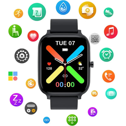 Smart Watch for Men & Women, 1.83" Touch Screen Bluetooth Watch with Notifications & Daily Activity Tracking, Comfortable Strap, Compatible with Iphone & Android