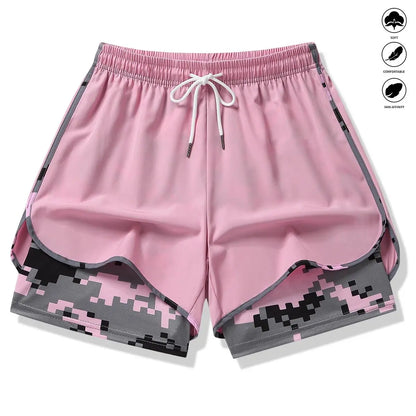 Women’S Casual Athletic Shorts with Built-In Liner, Drawstring, Elastic Waistband-Suitable for Outdoor Sports, Fitness, Running, and Casual Wear; Women’S Shorts, Athletic Shorts, Womenswear Outdoorfun