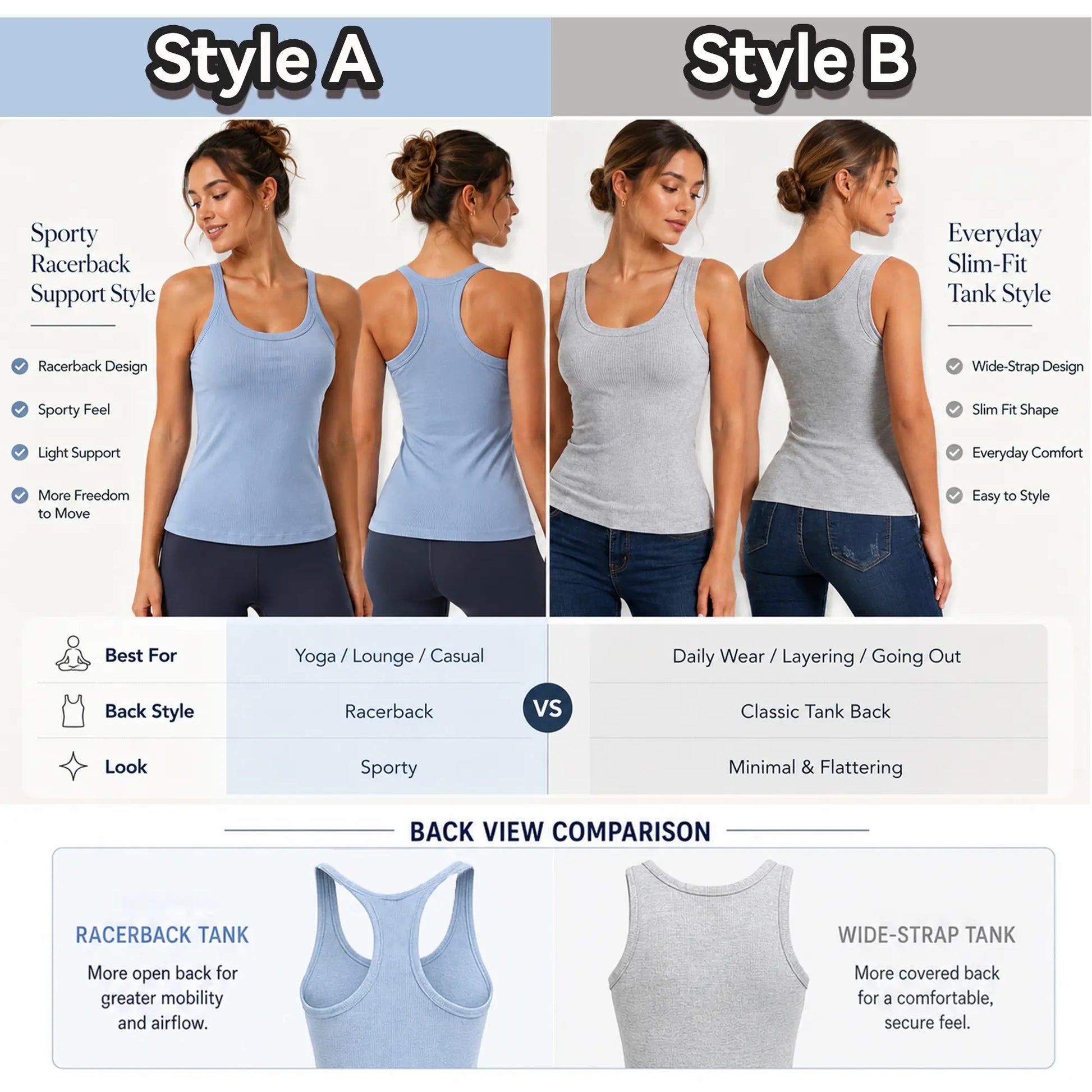 Esselegance Ribbed Workout Tank Tops for Women with Built in Bra Tight Racerback Scoop Sports Tank Neck Athletic Top for Summer and All Seasons Womenswear Bras