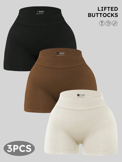 YMZFIT Ultra-Thin Seamless Yoga Shorts — Breathable, Semi-Sheer Activewear for Running, Yoga, and Gym Training