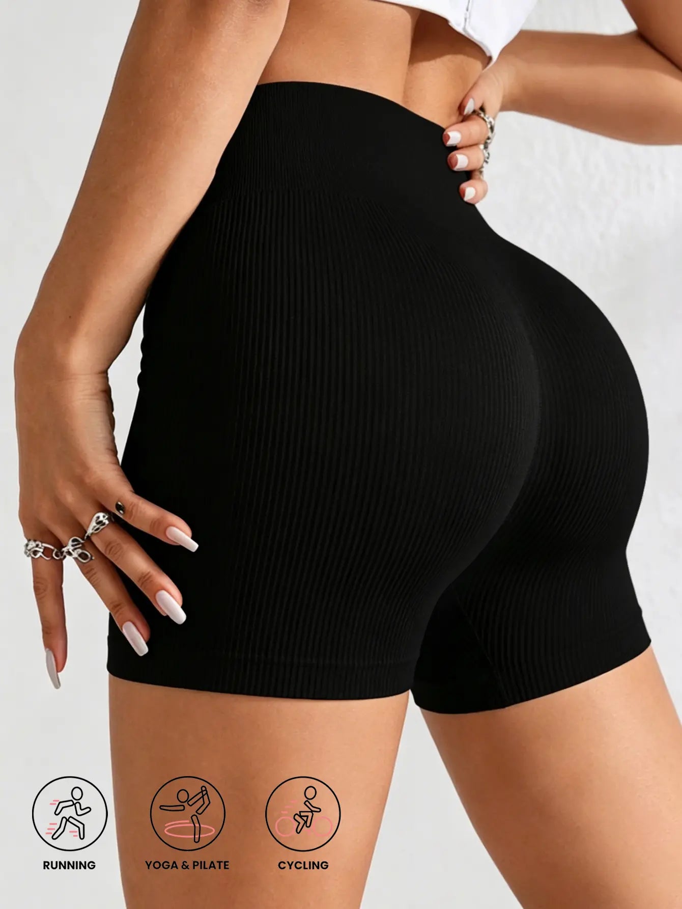 YMZFIT Ultra-Thin Seamless Yoga Shorts — Breathable, Semi-Sheer Activewear for Running, Yoga, and Gym Training