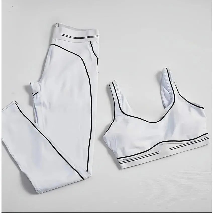 Fashionable Sports Suit Pilates Tight Sports Pants Yoga High-Waisted Stretch Fitness Pants Set 2025 High-Quality Fabric