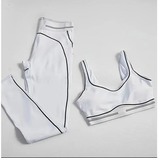 Fashionable Sports Suit Pilates Tight Sports Pants Yoga High-Waisted Stretch Fitness Pants Set 2025 High-Quality Fabric