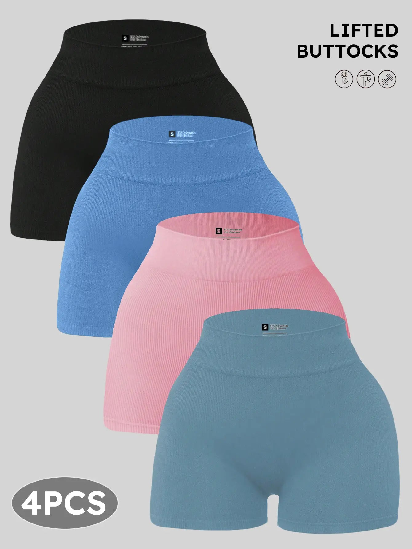 YMZFIT Ultra-Thin Seamless Yoga Shorts — Breathable, Semi-Sheer Activewear for Running, Yoga, and Gym Training