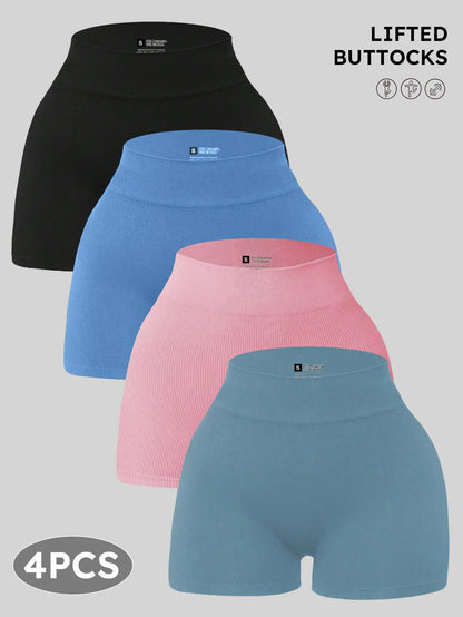 YMZFIT Ultra-Thin Seamless Yoga Shorts — Breathable, Semi-Sheer Activewear for Running, Yoga, and Gym Training