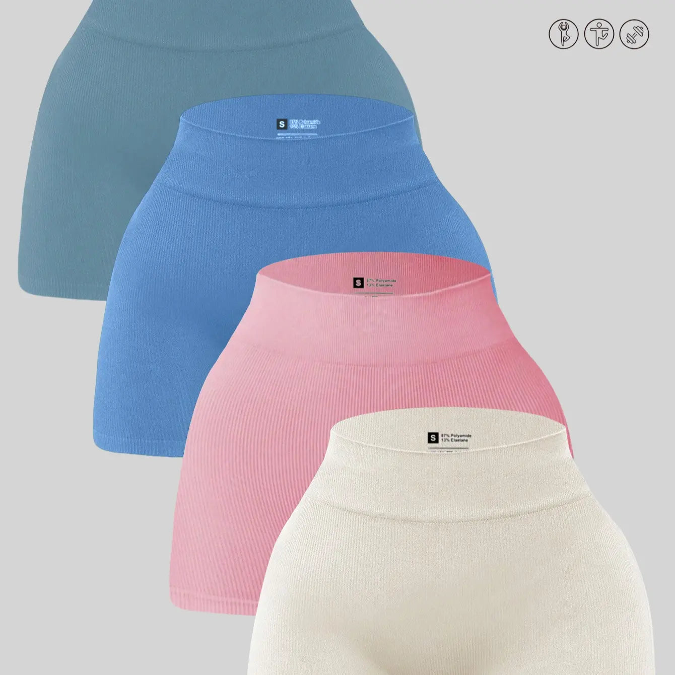 YMZFIT Ultra-Thin Seamless Yoga Shorts — Breathable, Semi-Sheer Activewear for Running, Yoga, and Gym Training