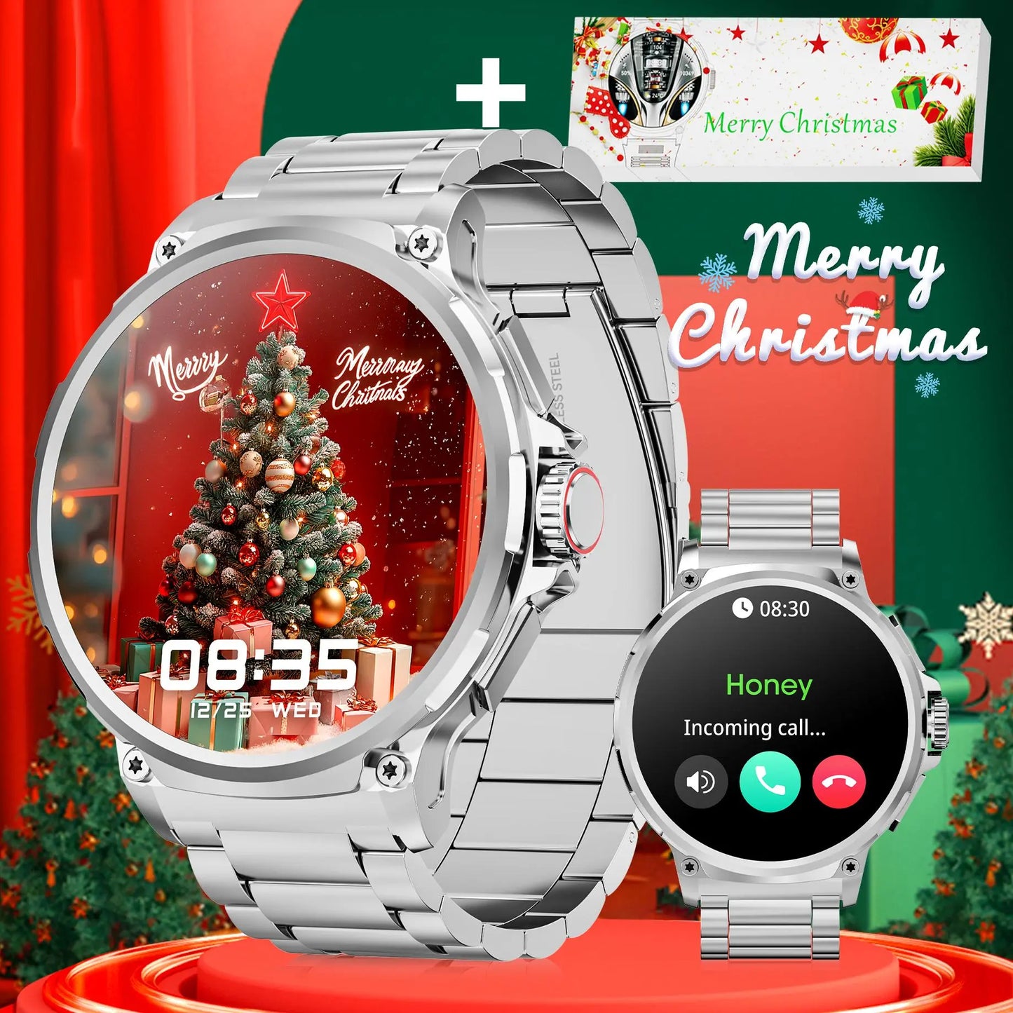 Multifunctional Smart Watch, Smartwatch with Calls, Fashion Digital Watch with Answer/Make Calls & 100+ Sport Modes, Waterproof Sports Watch for Women & Men