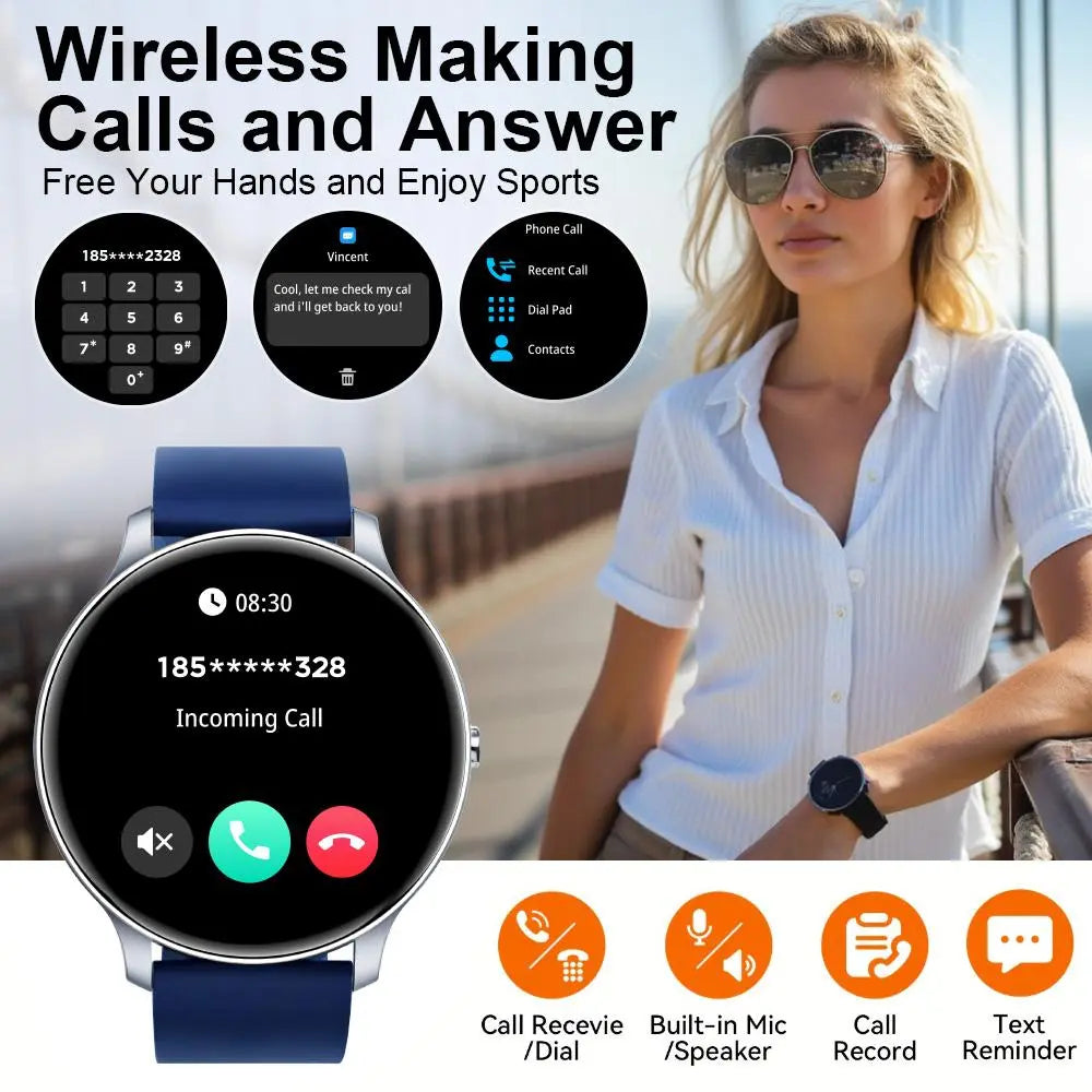 Multifunctional Smart Watch, Fashionable Digital Watch, Sports Watch for Women & Men, Wearable