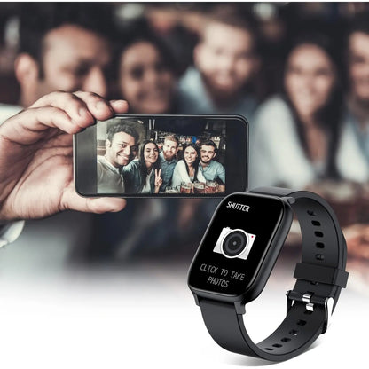 Smart Watch for Men & Women, 1.83" Touch Screen Bluetooth Watch with Notifications & Daily Activity Tracking, Comfortable Strap, Compatible with Iphone & Android