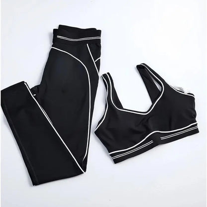 Fashionable Sports Suit Pilates Tight Sports Pants Yoga High-Waisted Stretch Fitness Pants Set 2025 High-Quality Fabric